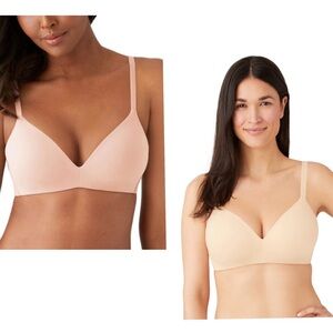 (2) Wacoal 852189 How Perfect Wire Free T-Shirt Bra